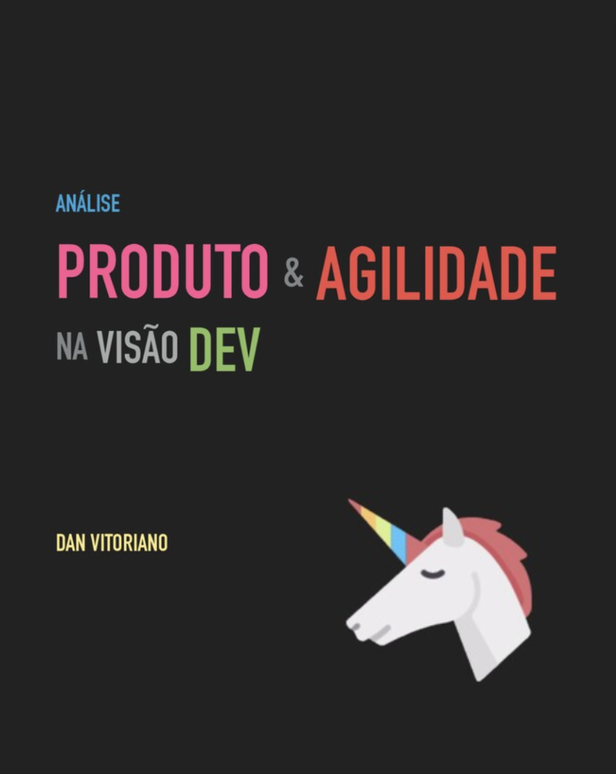 Ebook sobre produto e agilidade na visão dev.